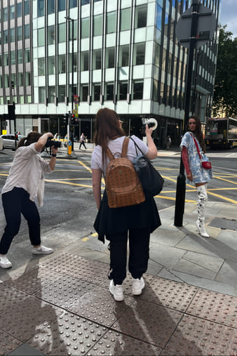 A Manchester street outside the salon.